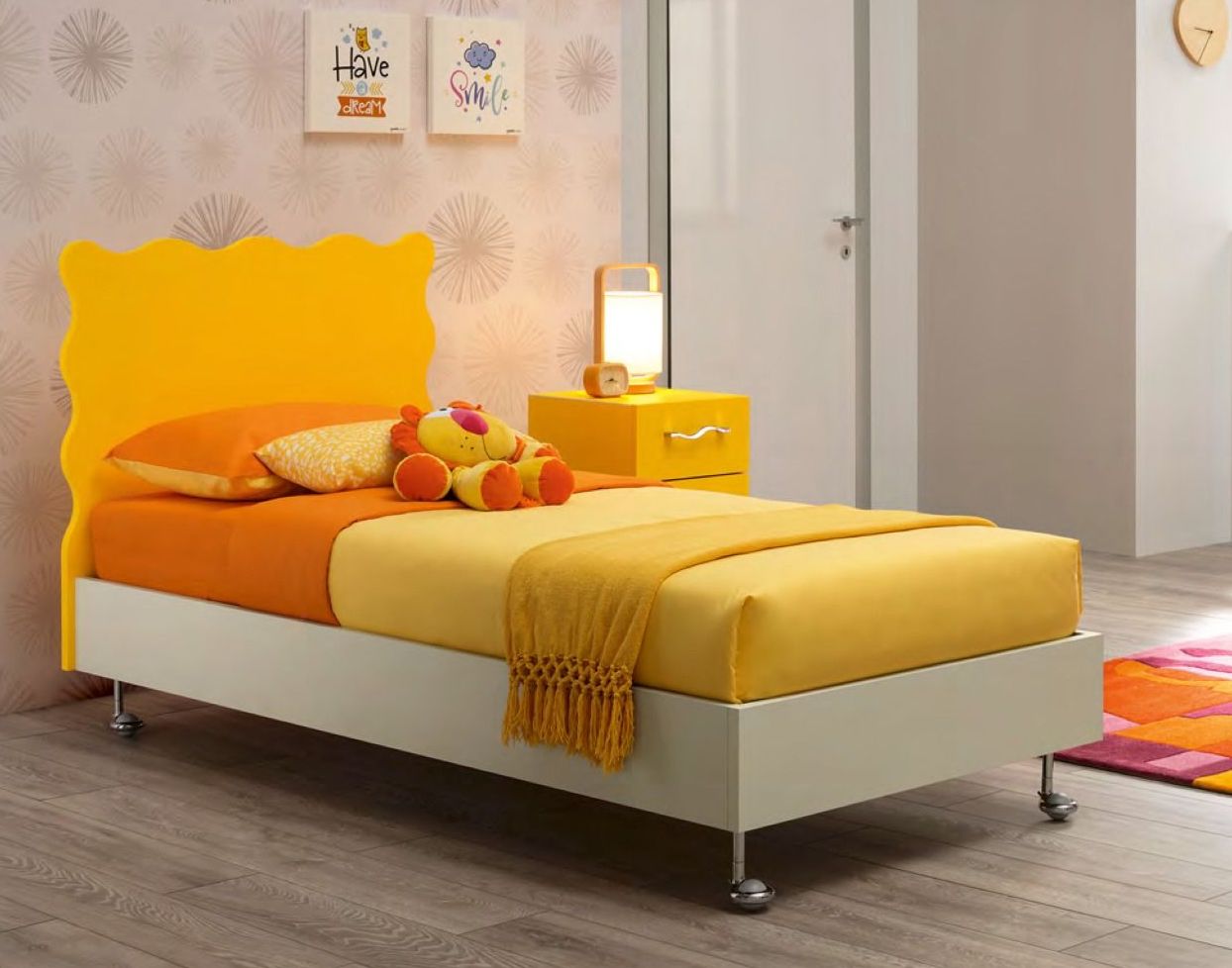 lettino con ruote